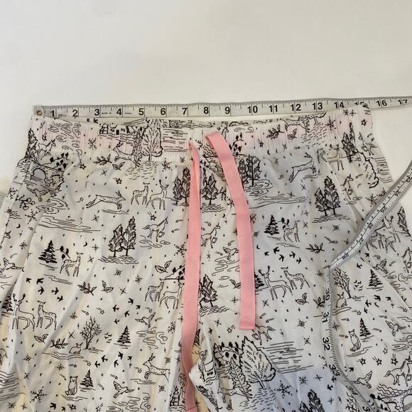Victoria’s Secret Winter Animal Scene Fantasy Pajama Set EUC Sz M 2 Piece - Picture 13 of 16